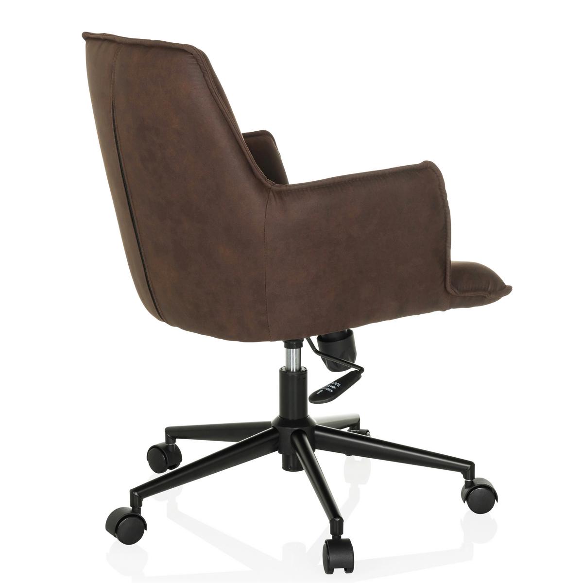 Drehstuhl Solao Life Dunkelbraun - Dunkelbraun/Schwarz, MODERN, Kunststoff/Textil (54/85/70cm) - MID.YOU