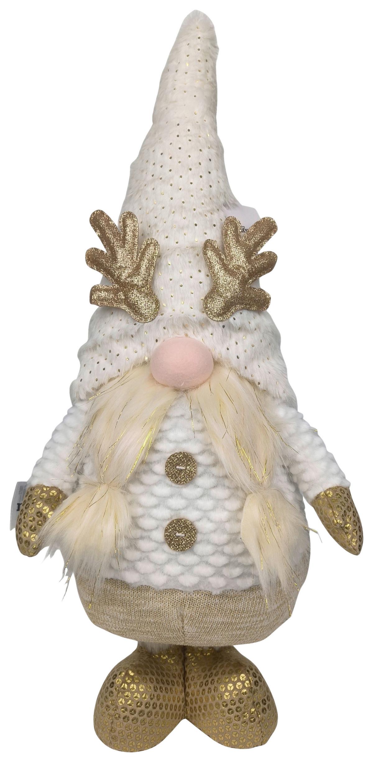 Spiriduș Goldi 1 cca. 54 cm - alb/auriu, Konventionell, textil (24/13/54cm) - Mömax