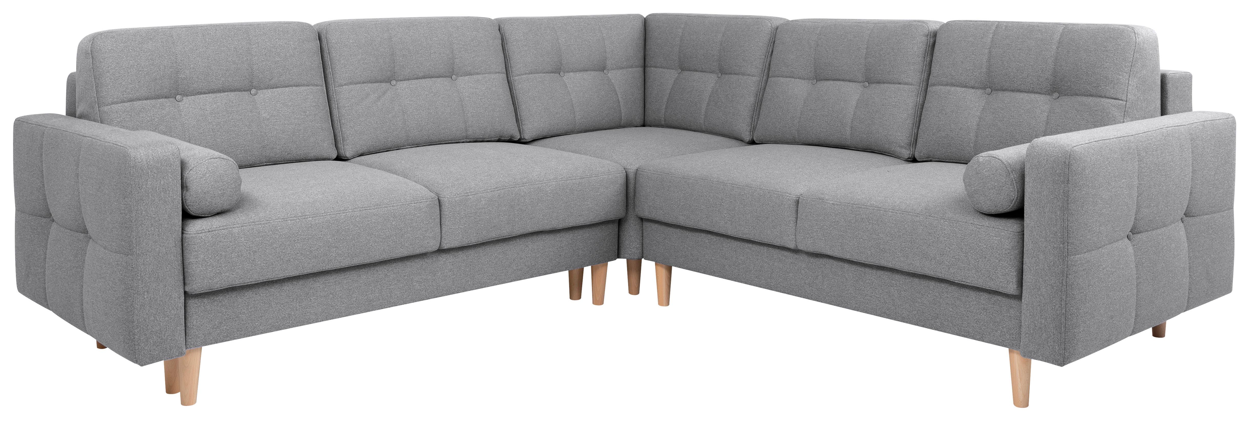 Coltar NORET - gri închis, Konventionell, textil (242/242cm) - Modern Living