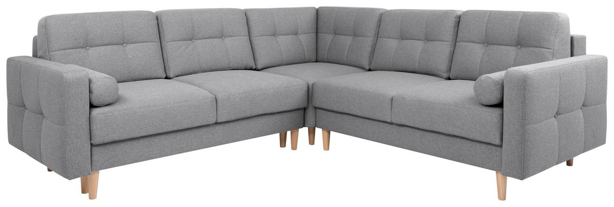 Coltar NORET - gri închis, Konventionell, textil (242/242cm) - Modern Living