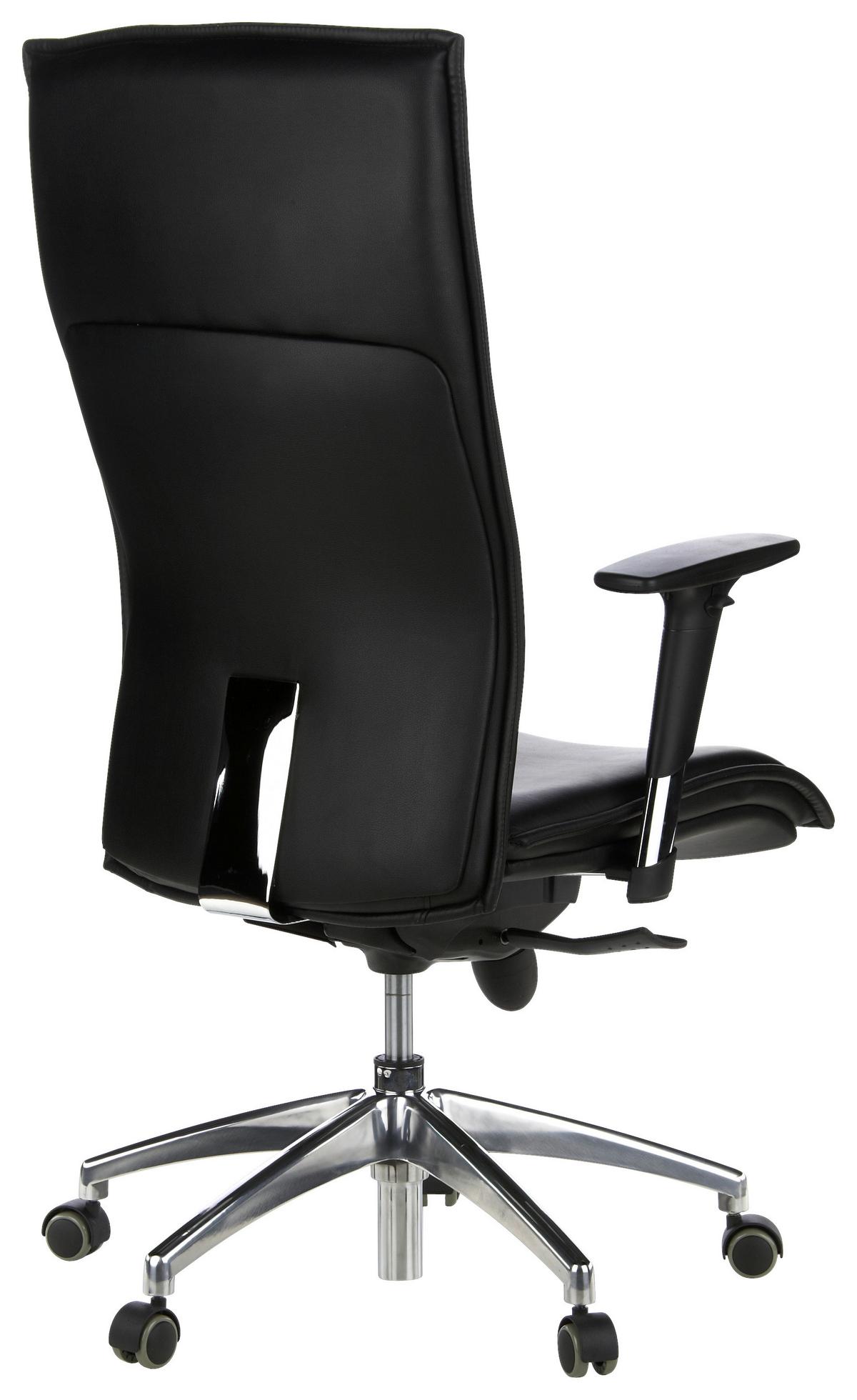 Vrtljiv Stol Murano 20, Črna - črna/barve aluminija, Moderno, kovina/umetna masa (59/133/52cm) - MID.YOU
