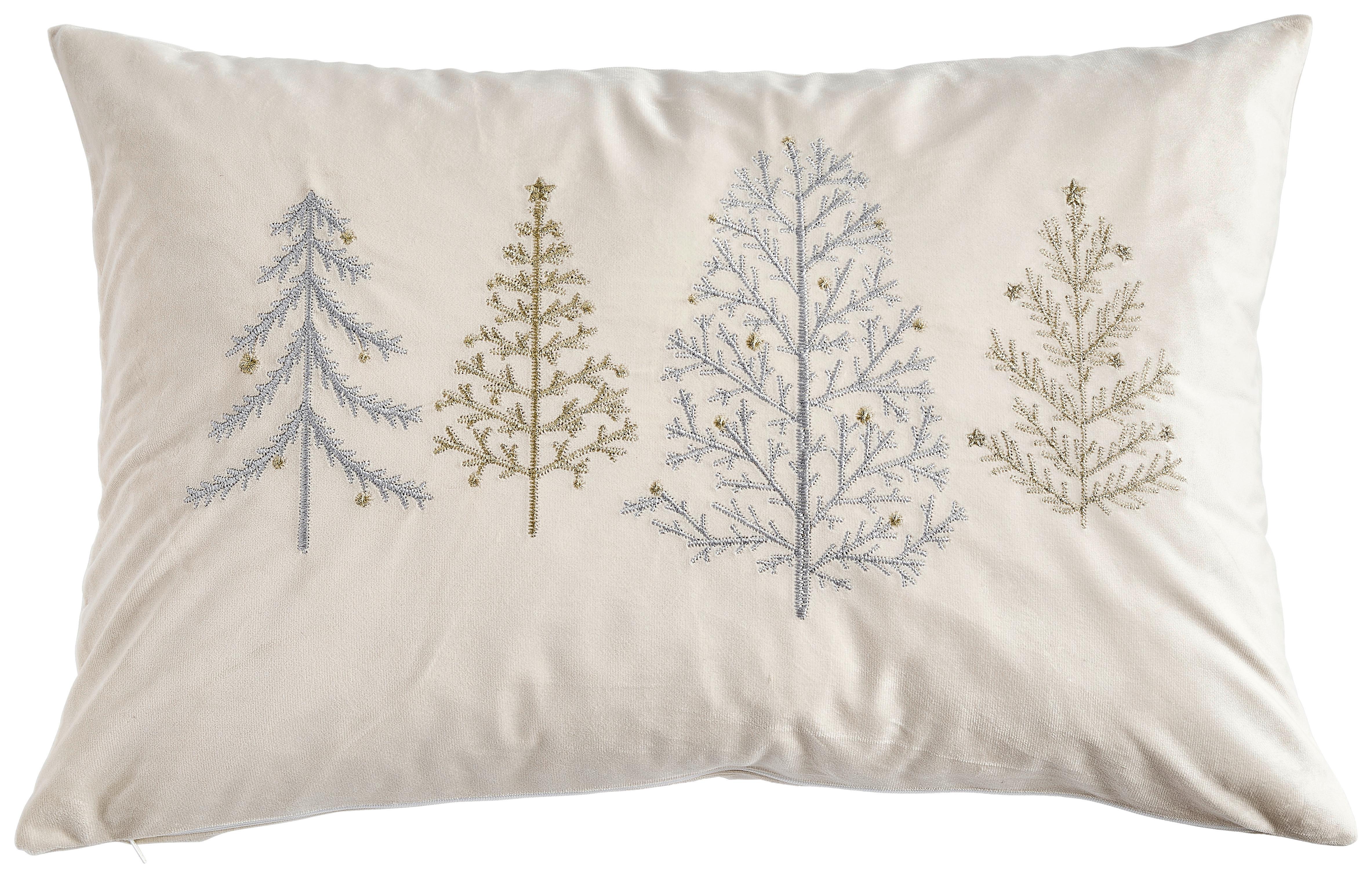 POSZWA NA PODUSZKĘ KYPRESO - biały, Konventionell, tkanina (40/60cm) - X-Mas
