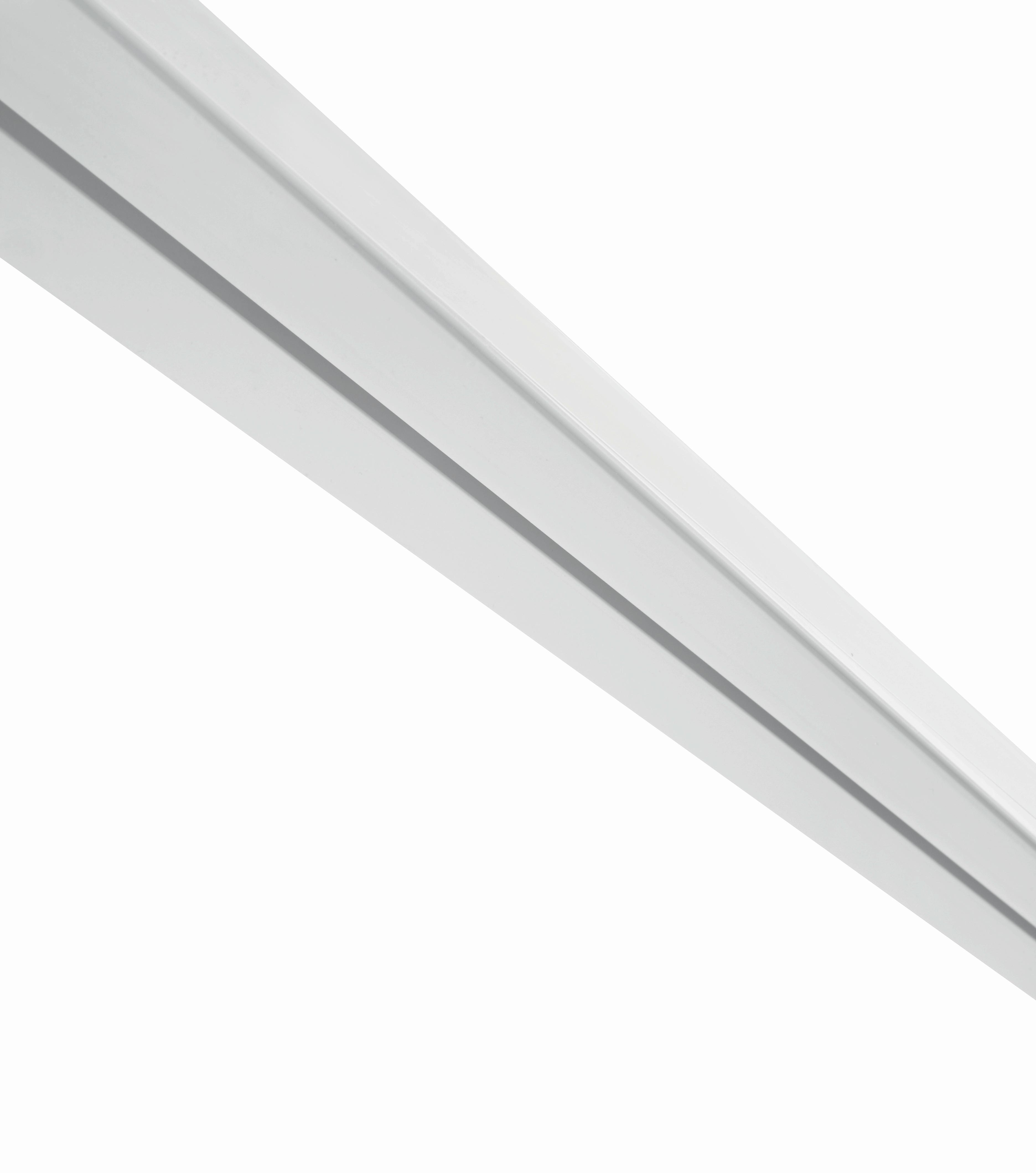 rail à rideaux Amelie Weiss, ca. 250cm - blanc, matière synthétique (250/4.8/1.7cm) - Modern Living