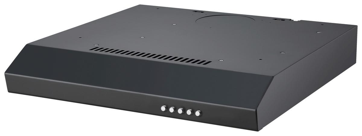 Dunstabzugshaube CH600SC-19 Schwarz - Schwarz, Trend, Metall (60/8/46,5cm) - Respekta