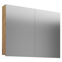 Omara Z Ogledalom Vcb 1, Hrast - barve hrasta/barve medu, Basics, steklo/leseni material (80/59/12cm) - MID.YOU