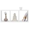 TABLETTE MURALE TRISTANO -SB- - blanc, MODERN, carton ondulé (70/30/15,5cm) - Mömax