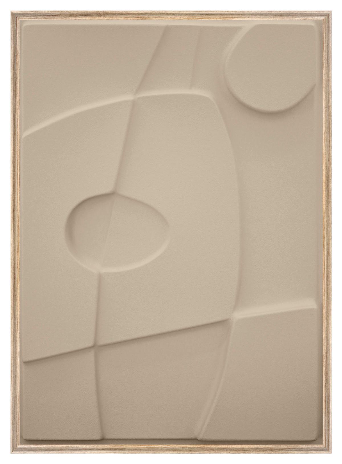 Bild Antonio Hellbraun ca. 50x70cm - Hellbraun/Eichefarben, Holzwerkstoff/Kunststoff (50/70cm) - Modern Living