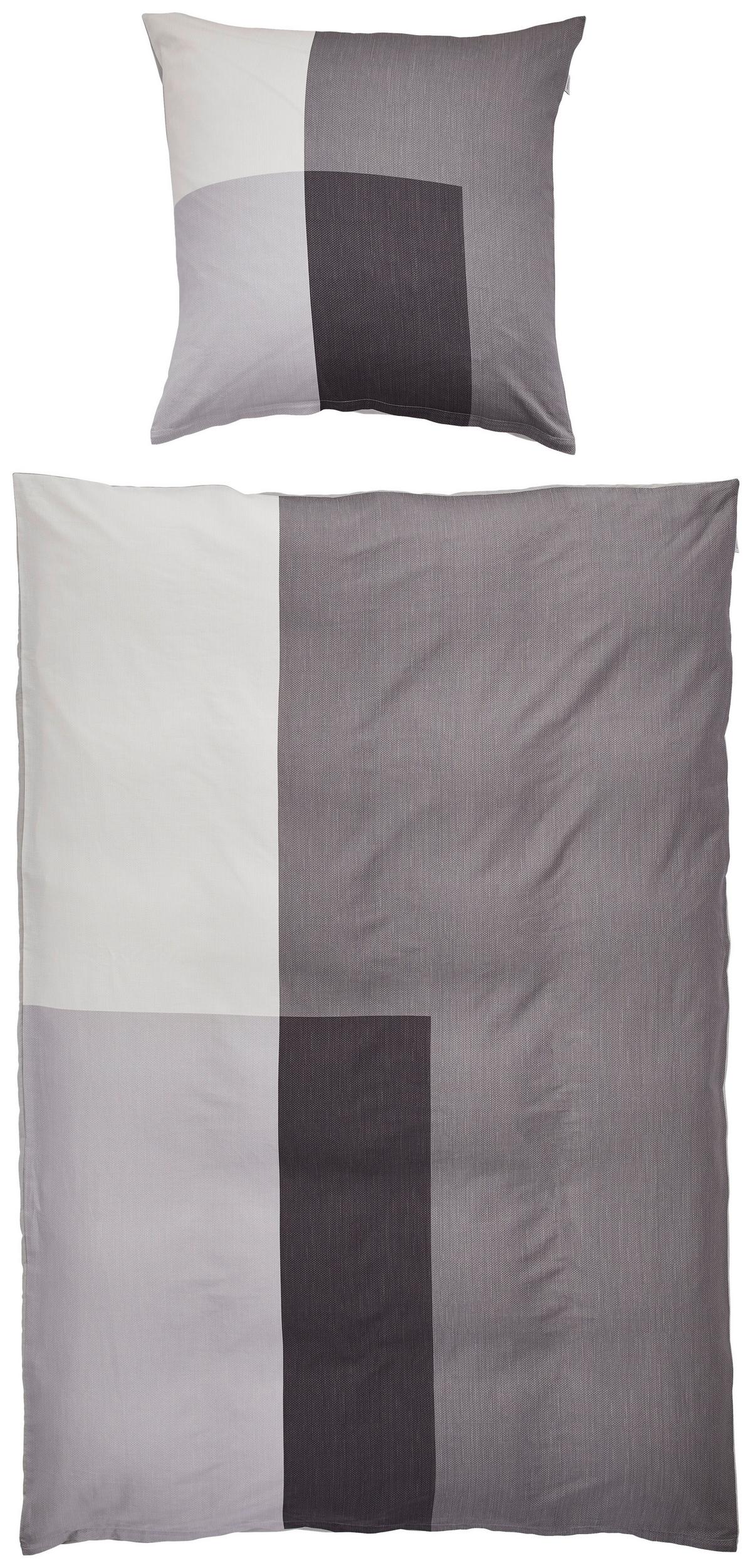 POŚCIEL DWUSTRONNA SW-ART - antracytowy/jasnoszary, Design, tkanina (135/200cm) - Schöner Wohnen