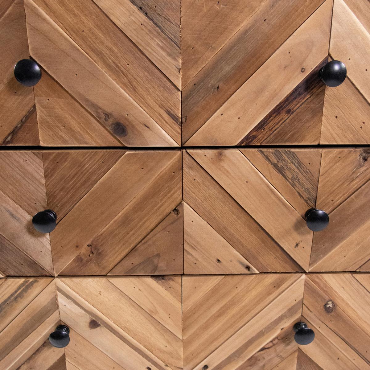 Široka Komoda Santjago Black Sun, Črna, Rjava - črna/temno rjava, Moderno, kovina/les (63/70,5/32cm) - MID.YOU