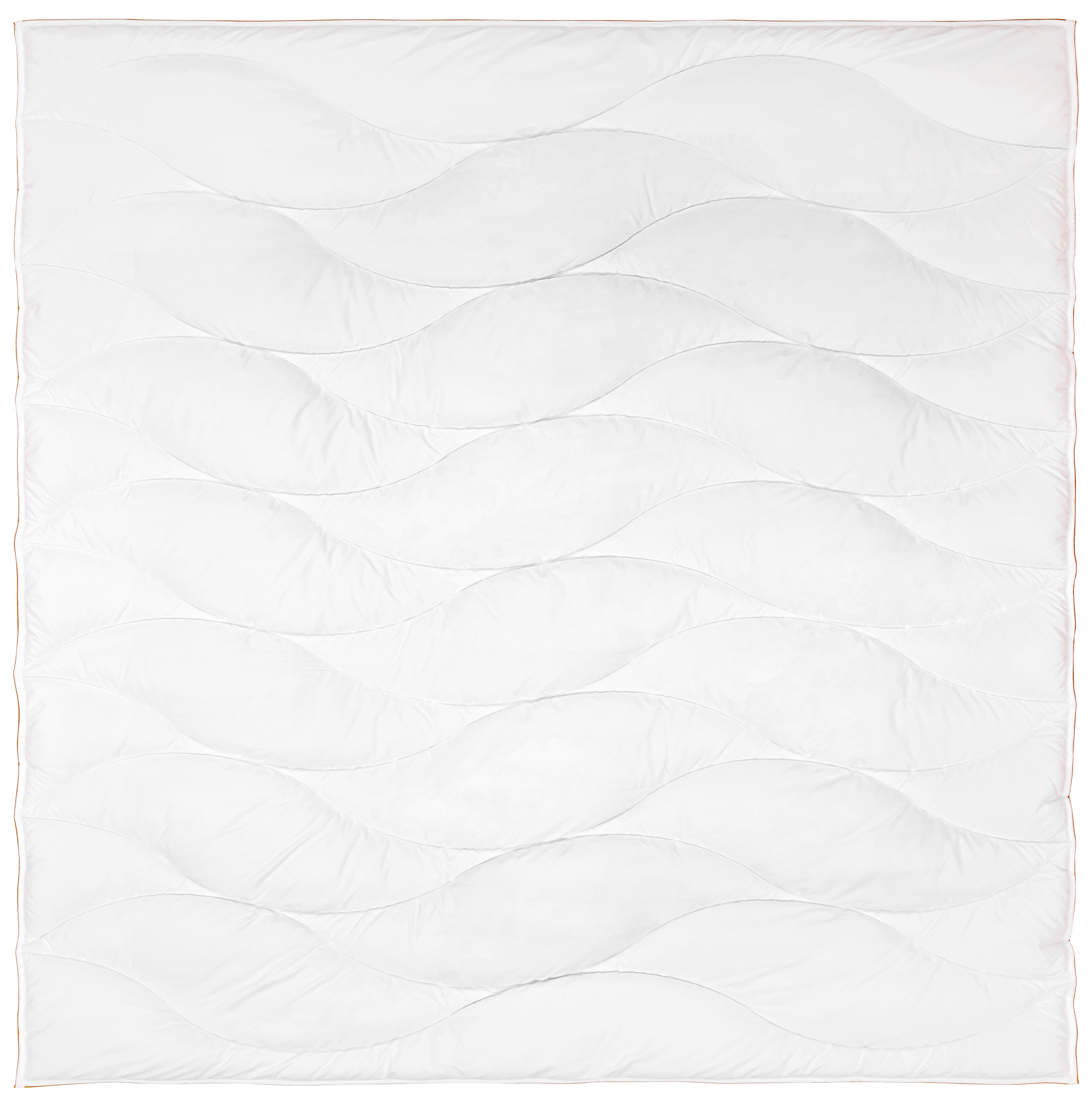 Bettdecke Goldline XXL Weiß ca. 200x200 - Weiß, Textil (200/200cm) - Premium Living