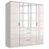 Ormar S Klasičnim Vratima Clack - bijela/srebrne boje, Basics, drvni materijal (179/199/58cm) - Modern Living