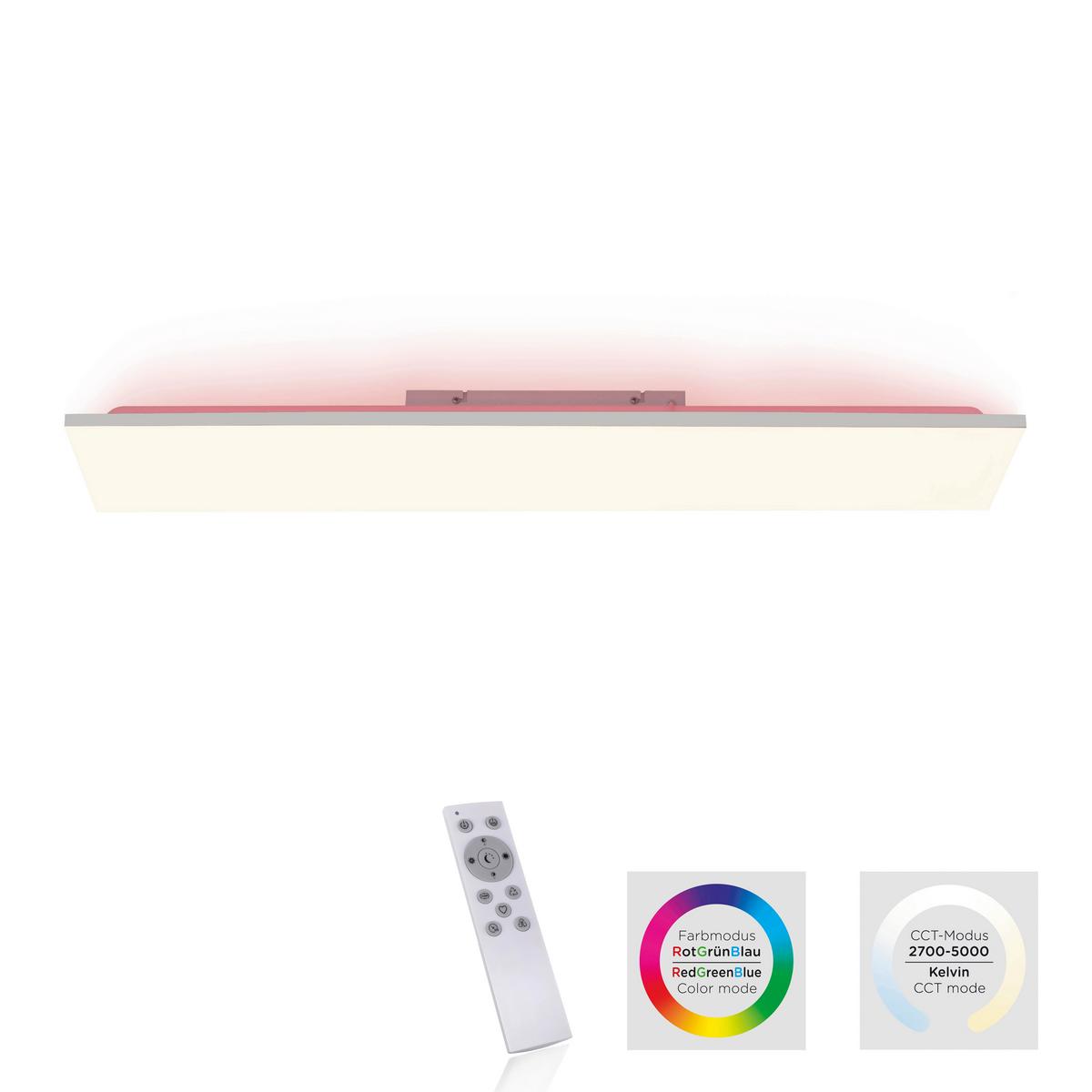 Deckenleuchte Gustav max. 35 Watt - Weiß, Design, Kunststoff/Metall (100/25/6,2cm)