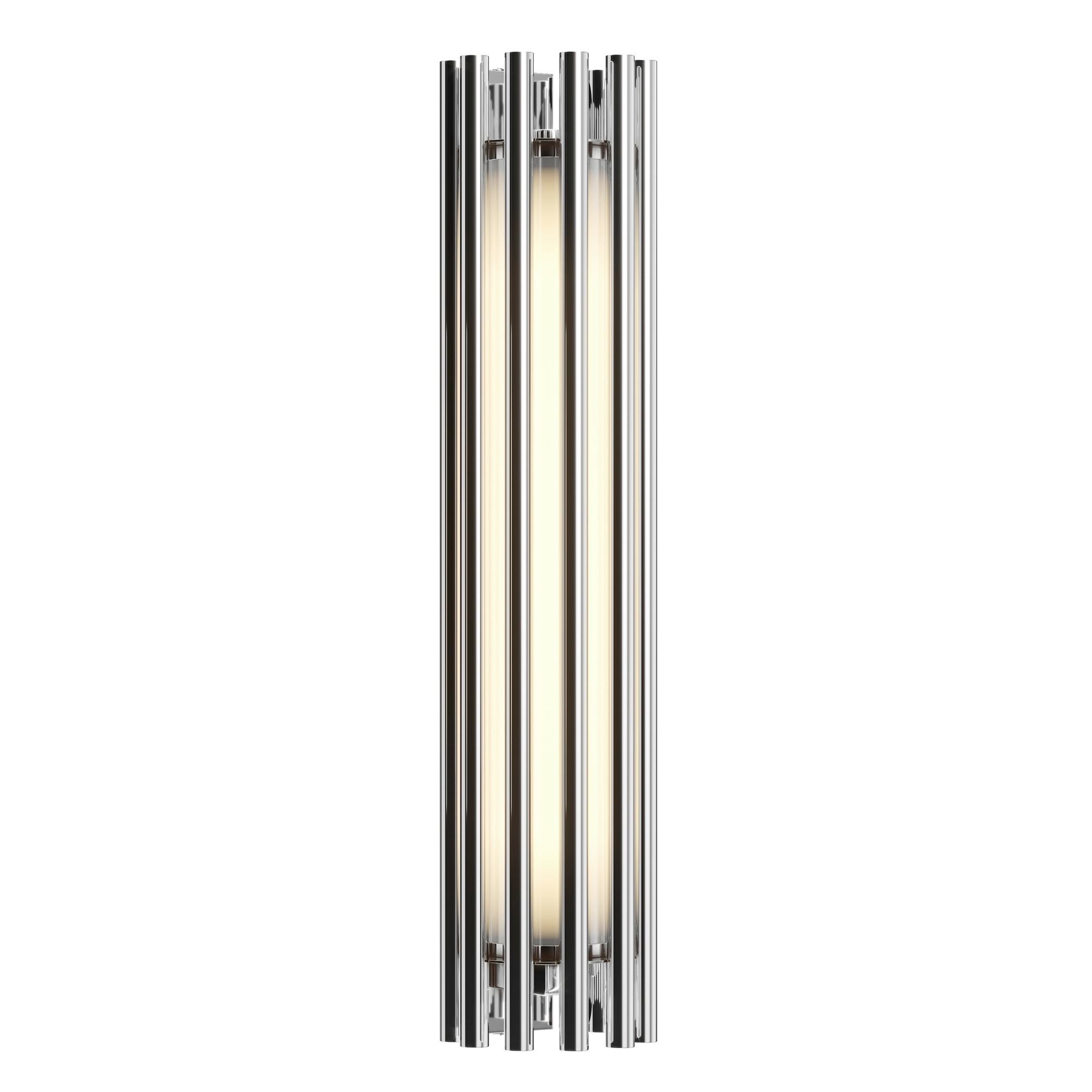 Wandleuchte Sonata Chromfarben max. 12 Watt - Chromfarben/Transparent, Trend, Kunststoff/Metall (8,1/36cm) - MAYTONI
