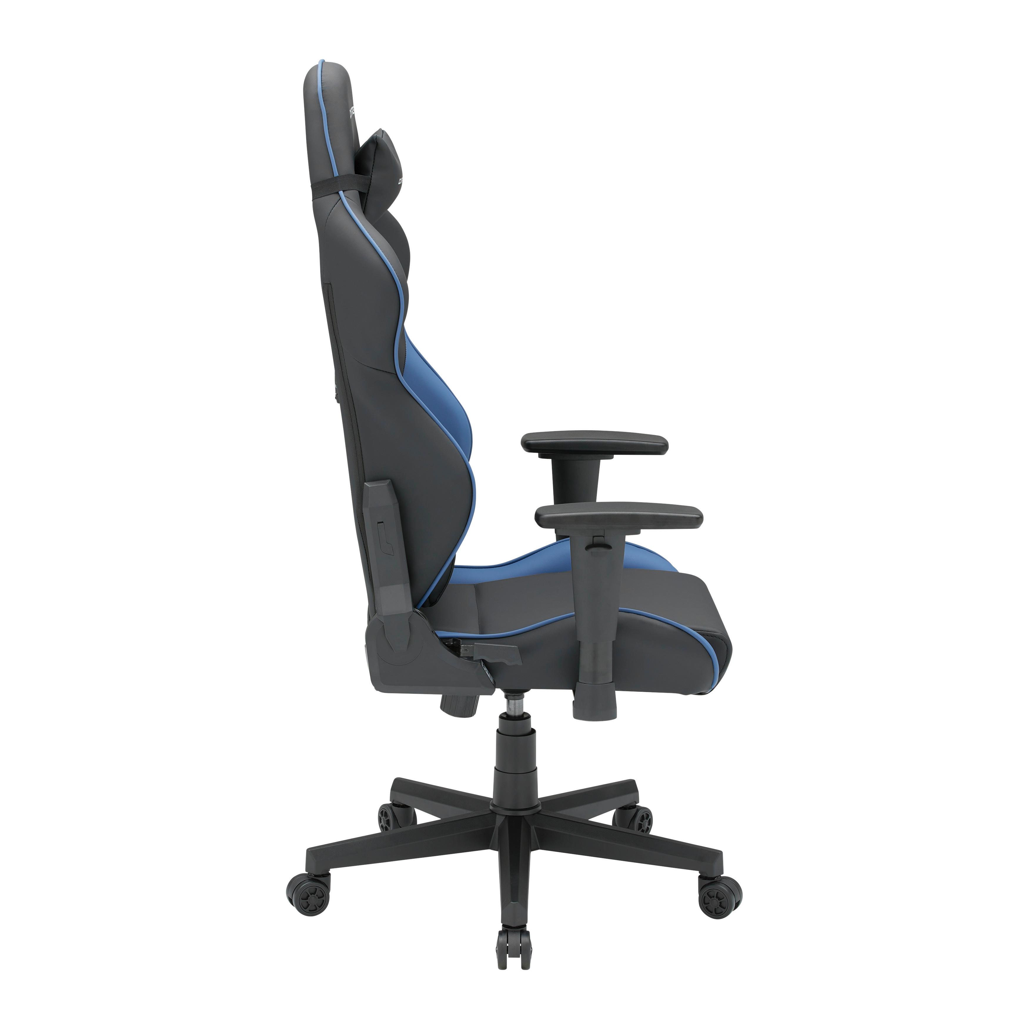 GAMINGSTOL GLADIATOR -EXKLUSIV- - blå/svart, Modern, textil/plast (70/126/70cm) - Dxracer