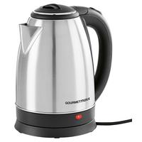 Wasserkocher Gourmetmaxx max. 1500 Watt - Edelstahlfarben/Schwarz, Kunststoff/Metall (21/16/24cm) - TV - Unser Original