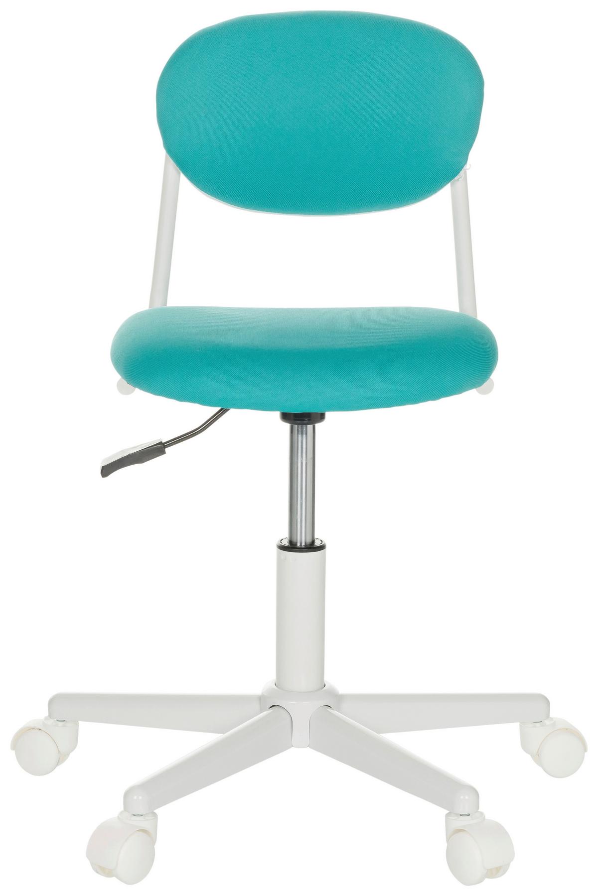 Otroški Vrtljivi Stol Kiddy Base I, Turkizna - turkizna/bela, Basics, umetna masa/tekstil (60/72-83/60cm) - MID.YOU