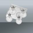 Deckenleuchte Mia, max. 4x33 Watt - Chromfarben, MODERN, Glas/Metall (21/21/12cm) - Mömax modern living Deckenleuchte Mia, max. 4x33 Watt - Chromfarben, MODERN, Glas/Metall (21/21/12cm) - Mömax modern living