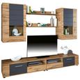 Dnevni Regal Fargo - siva/hrast, Moderno (240/192/38cm) - MÖMAX modern living