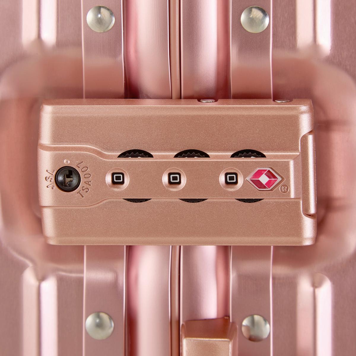 Reisekoffer Dubai Roségold ca. 36l - Roségold, KONVENTIONELL, Metall (56/36/22cm) - Mömax