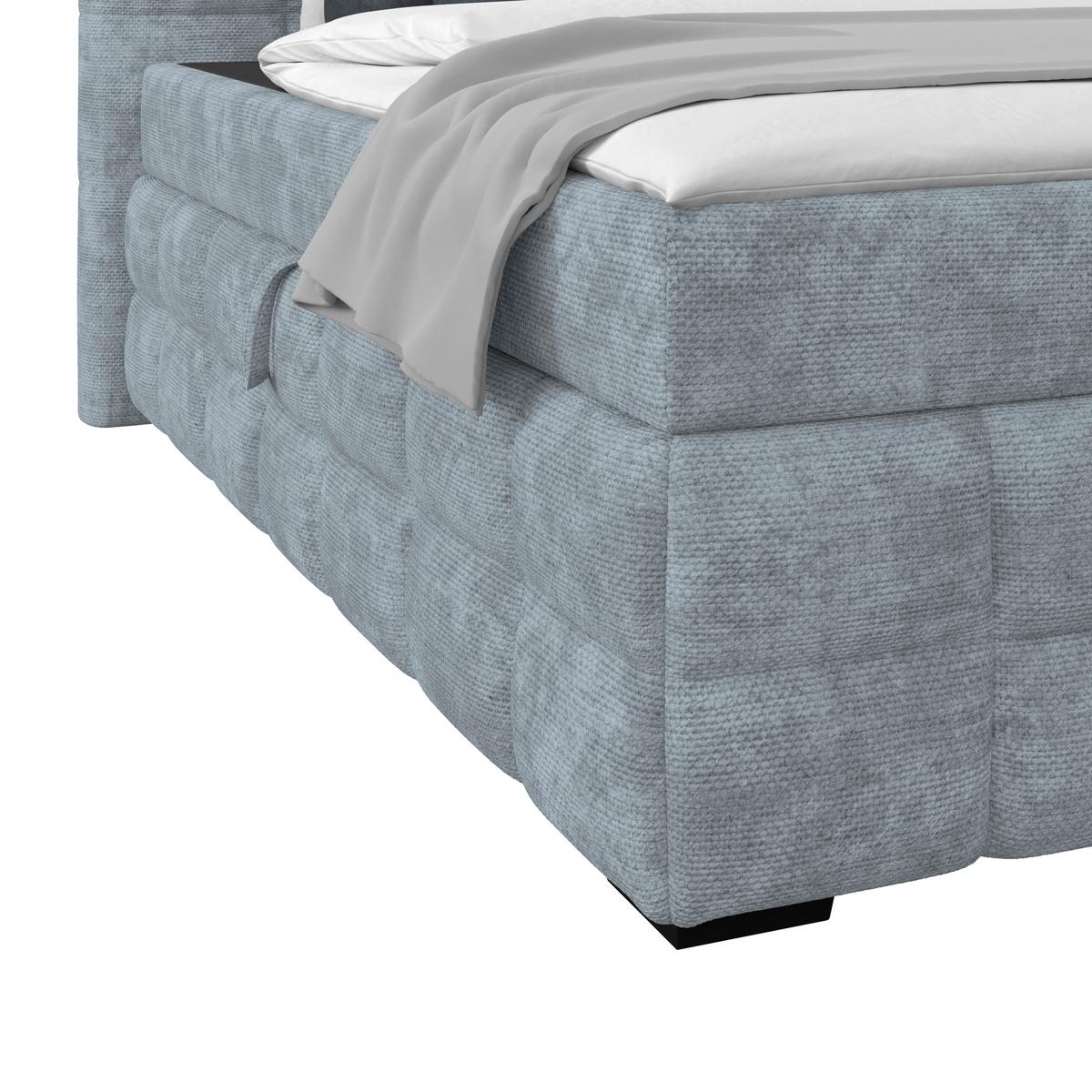 PAT BOX VEGA - albastru deschis/verde, Trend, lemn/textil (200/200cm) - Modern Living