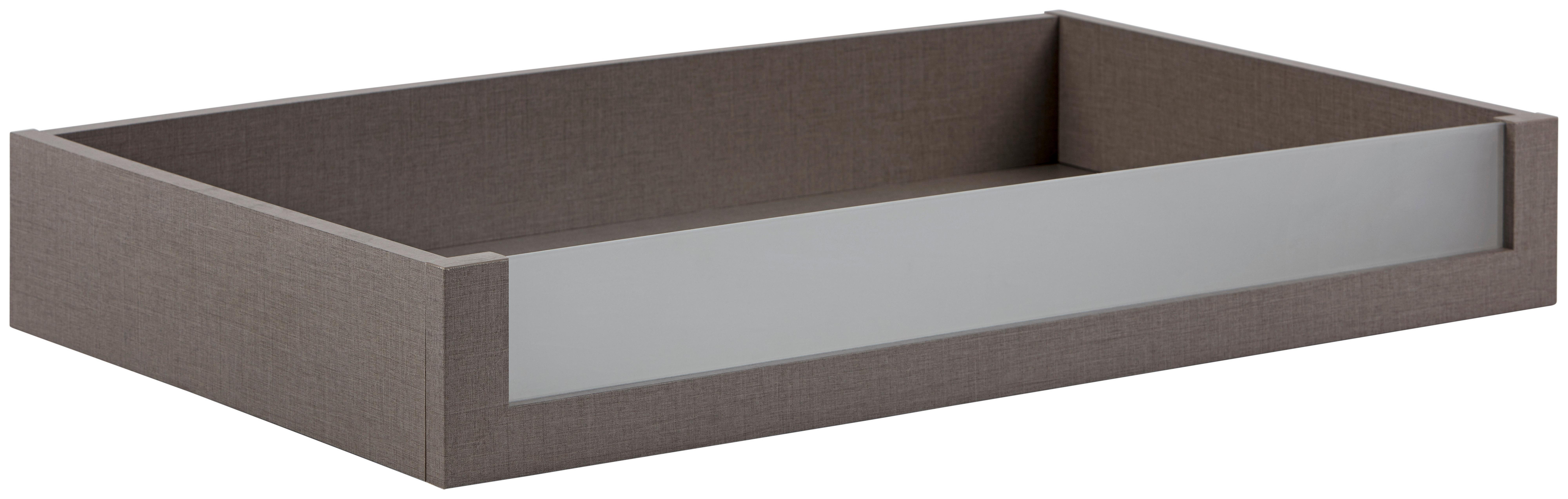 Schublade "UNIT" in Braun - Braun, MODERN, Glas/Holzwerkstoff (83/12/45cm) - Based