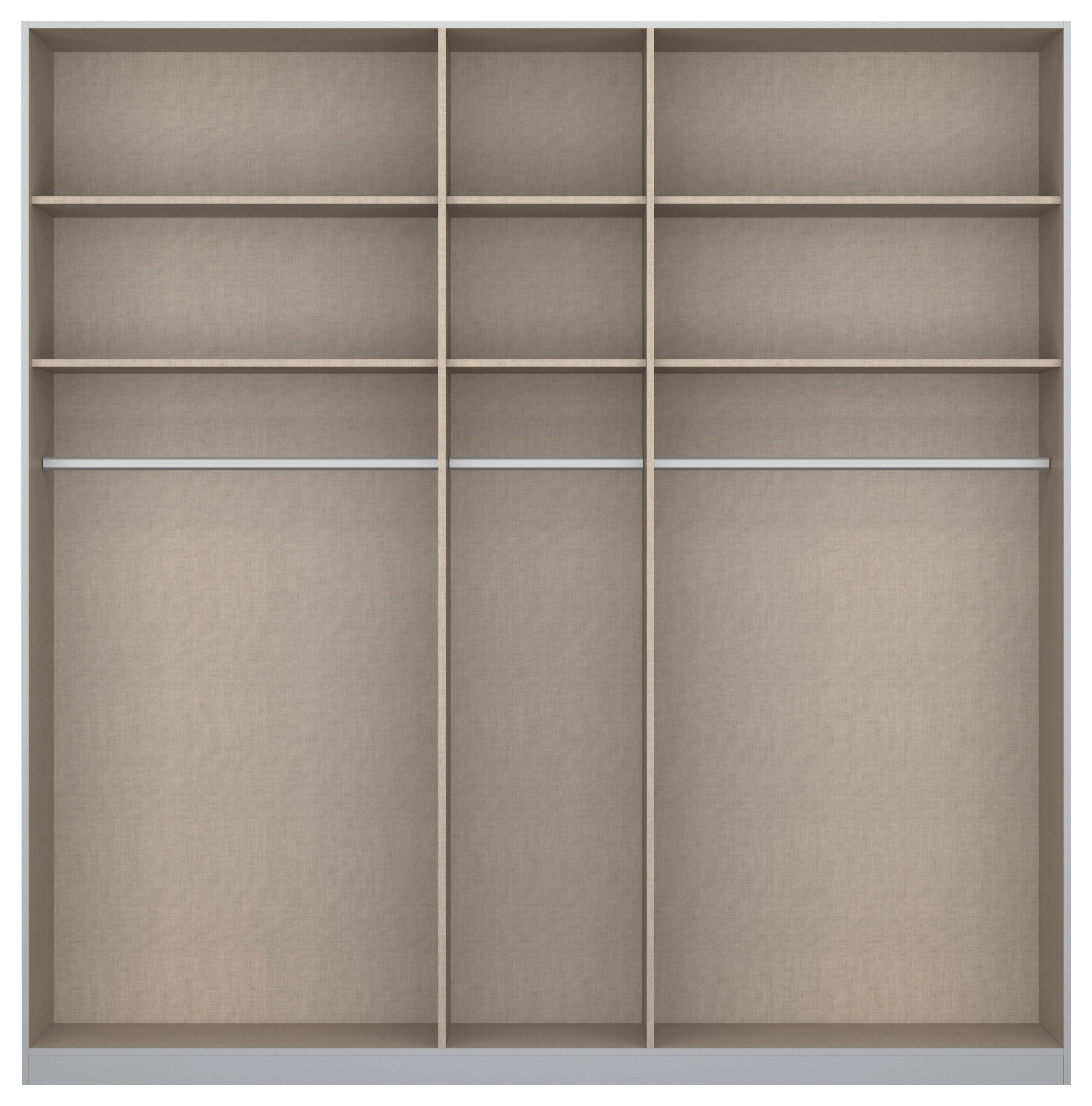 DULAP USI ROTATIVE ALABAMA - gri deschis/stejar Artisan, Modern, material pe bază de lemn (226/229/54cm)