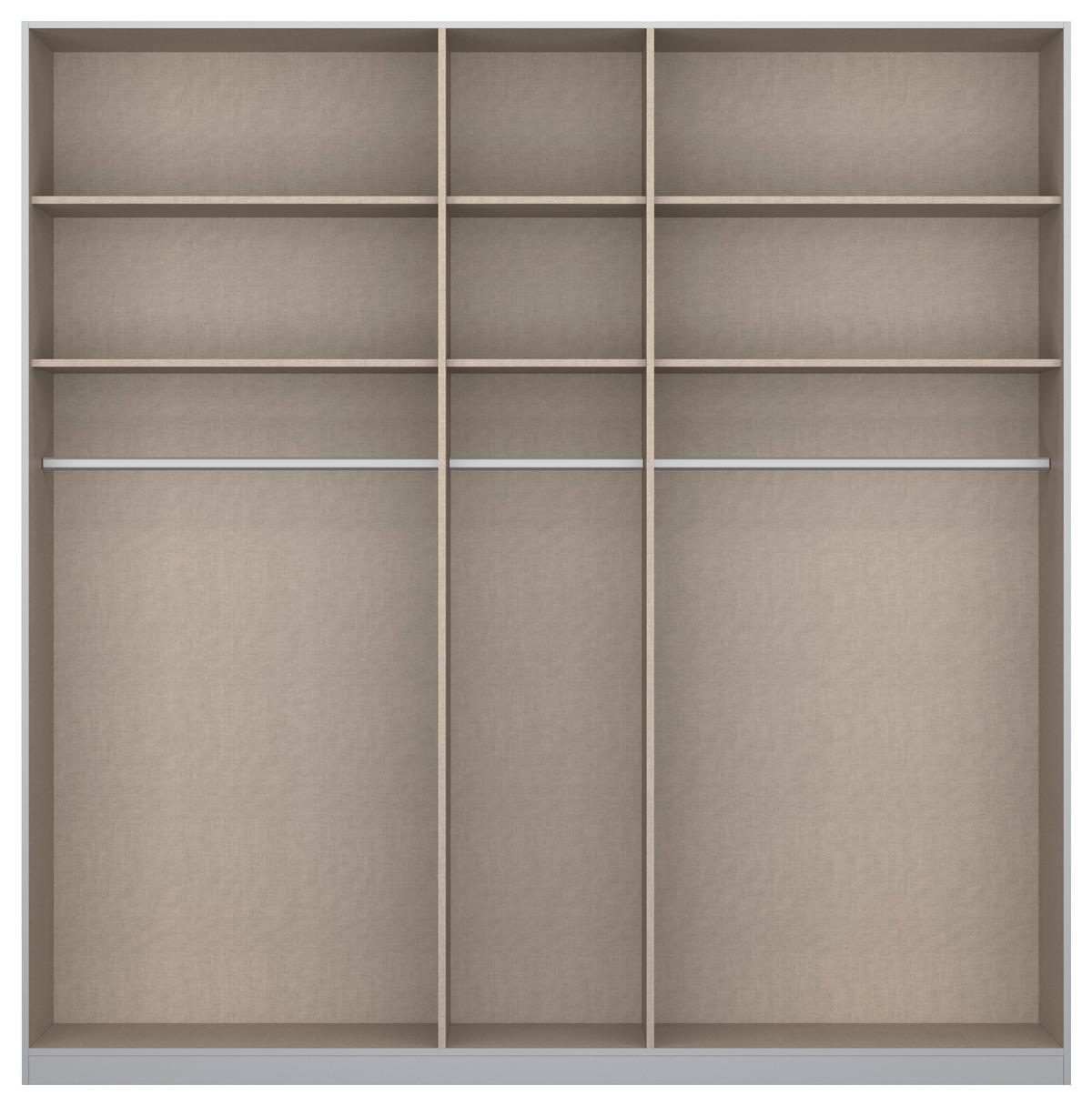 DULAP USI ROTATIVE ALABAMA - gri deschis, Modern, material pe bază de lemn (226/229/54cm) - Modern Living