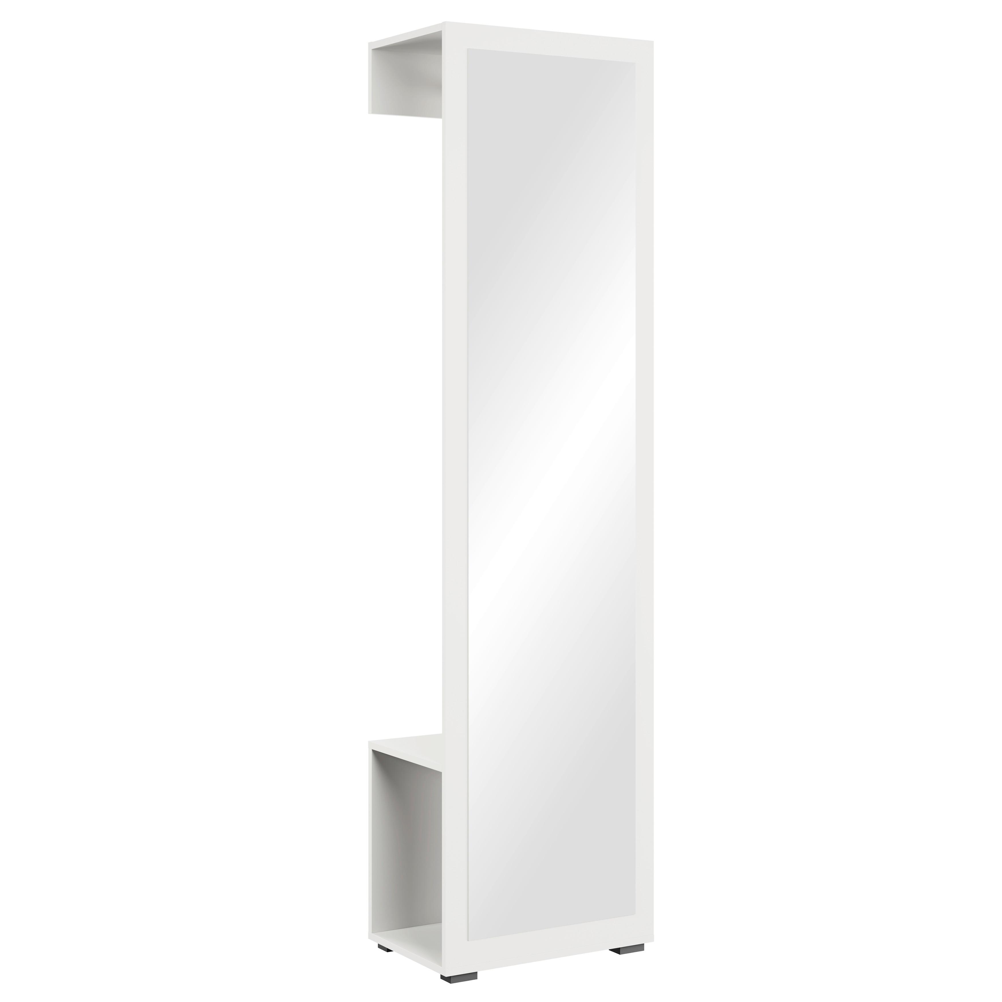 Predsoba Dino, Bela, 2-Delna - bela, Basics, leseni material (50/190/35cm) - P & B