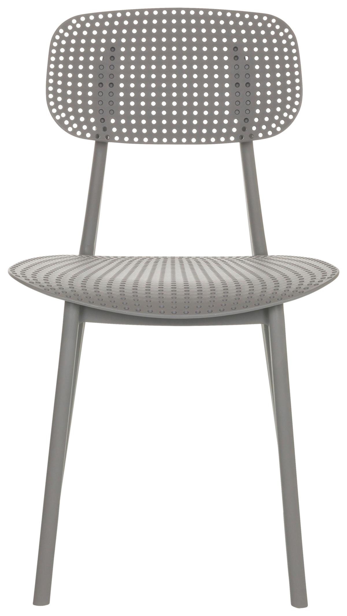 Vrtni Stol Artifo Hol, Siva - siva, Basics, umetna masa (42/79/51cm) - MID.YOU