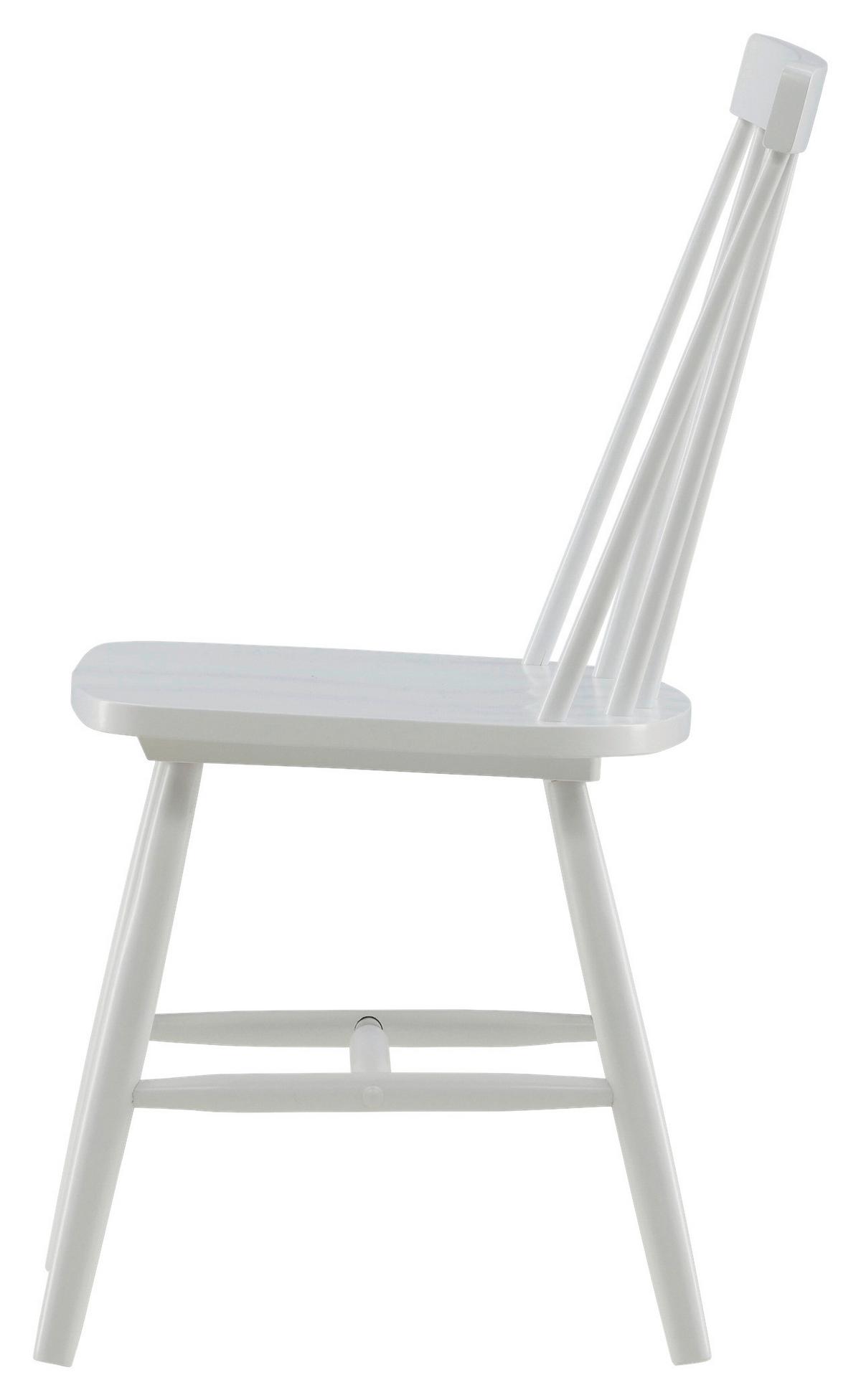 STUHL-SET LÖNNEBERGA - Weiß, Design, Holz (43/87/55cm) - Livetastic