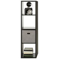 Raumteiler in Schwarz - Schwarz, MODERN, Holzwerkstoff (38,2/141,8/33cm) - Mömax