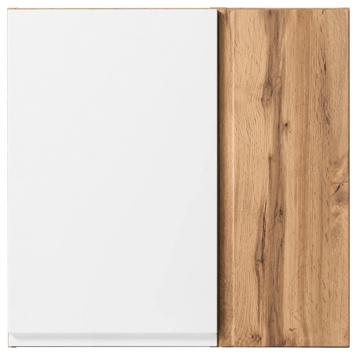 Hängeschrank Varese ca. 65x64 cm Weiß/Eiche - Eiche Wotan/Weiß, MODERN, Holzwerkstoff (65/64/20cm) - Held