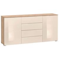 Komód Bézs-tölgy Szín Moon - bézs/tölgyfa, Modern, faalapú anyag (165/80/40cm)