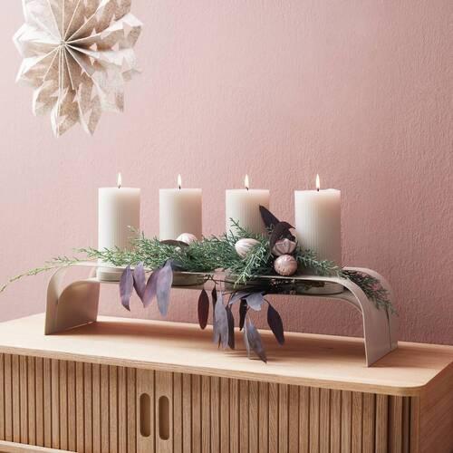 Függődísz Bruno - taupe, Üveg/fém - Modern Living