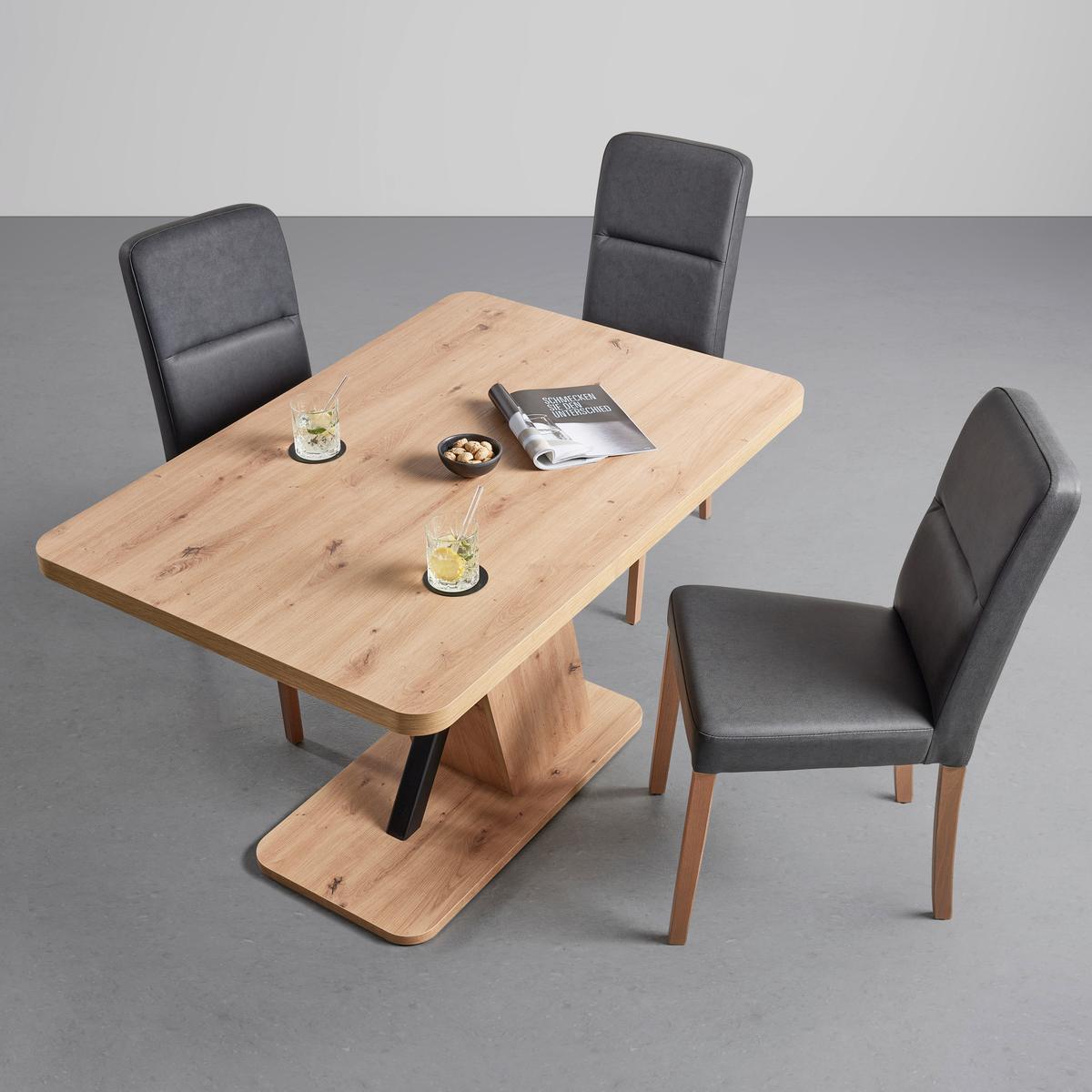 Esstisch in Eiche Artisan - Eiche Artisan, Basics, Holzwerkstoff (120/80/75cm) - Mömax