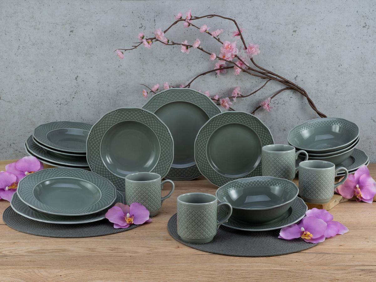 Kombinirani Servis Arianne Grau, 20-Delni - siva, Basics, keramika - Creatable