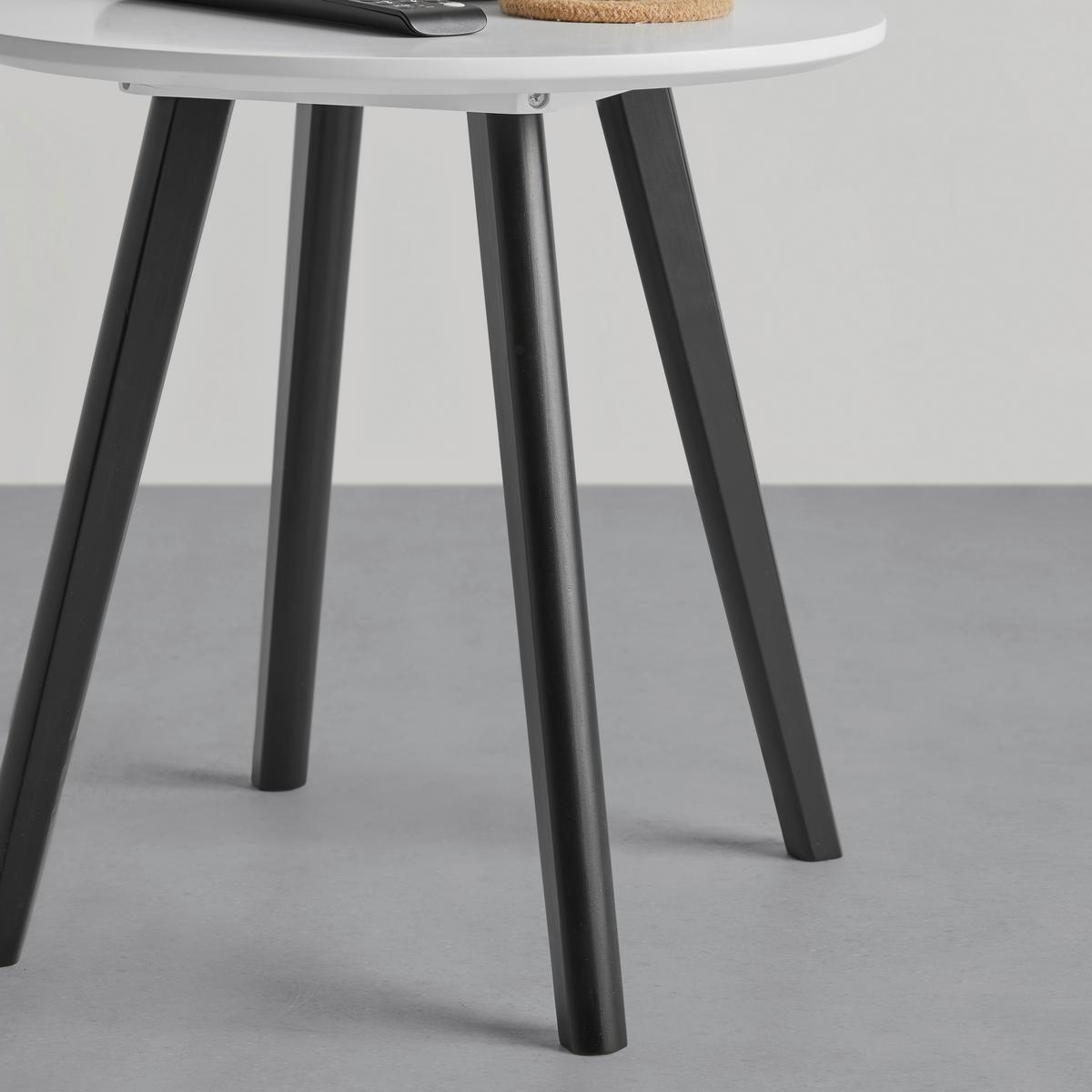 Beistelltisch Wave in Schwarz/Weiß - Schwarz/Weiß, MODERN, Holz/Holzwerkstoff (40/40/40cm) - Mömax