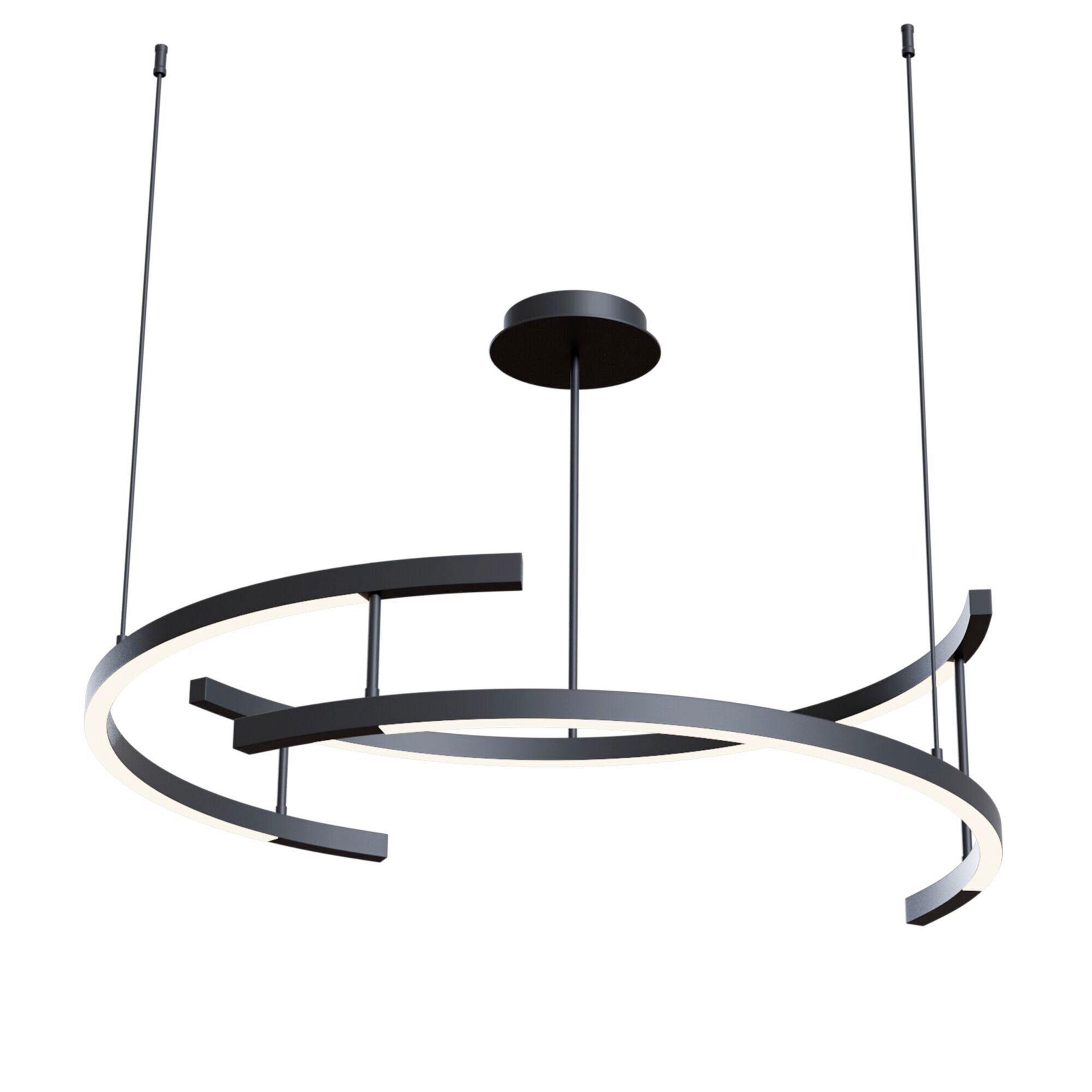 Pendelleuchte Line Schwarz max. 52 Watt - Schwarz, Trend, Metall (83/23,9cm) - MAYTONI