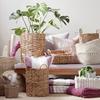 KORG LAUREN - M - vit, Romantik / Lanthus, plast/naturmaterial (32cm) - Zandiara