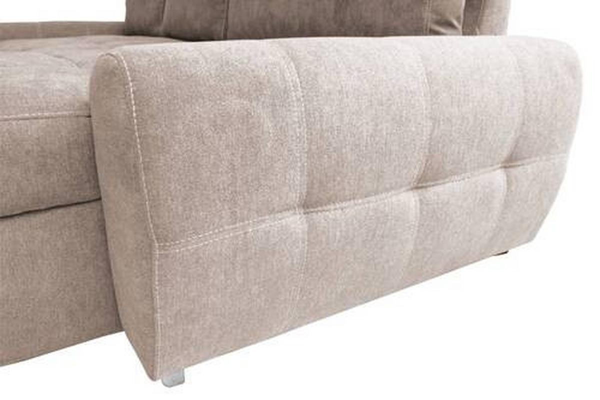 Kutna Garnitura Solar - bijela/bež, Design, tekstil/plastika (277/175cm) - Modern Living