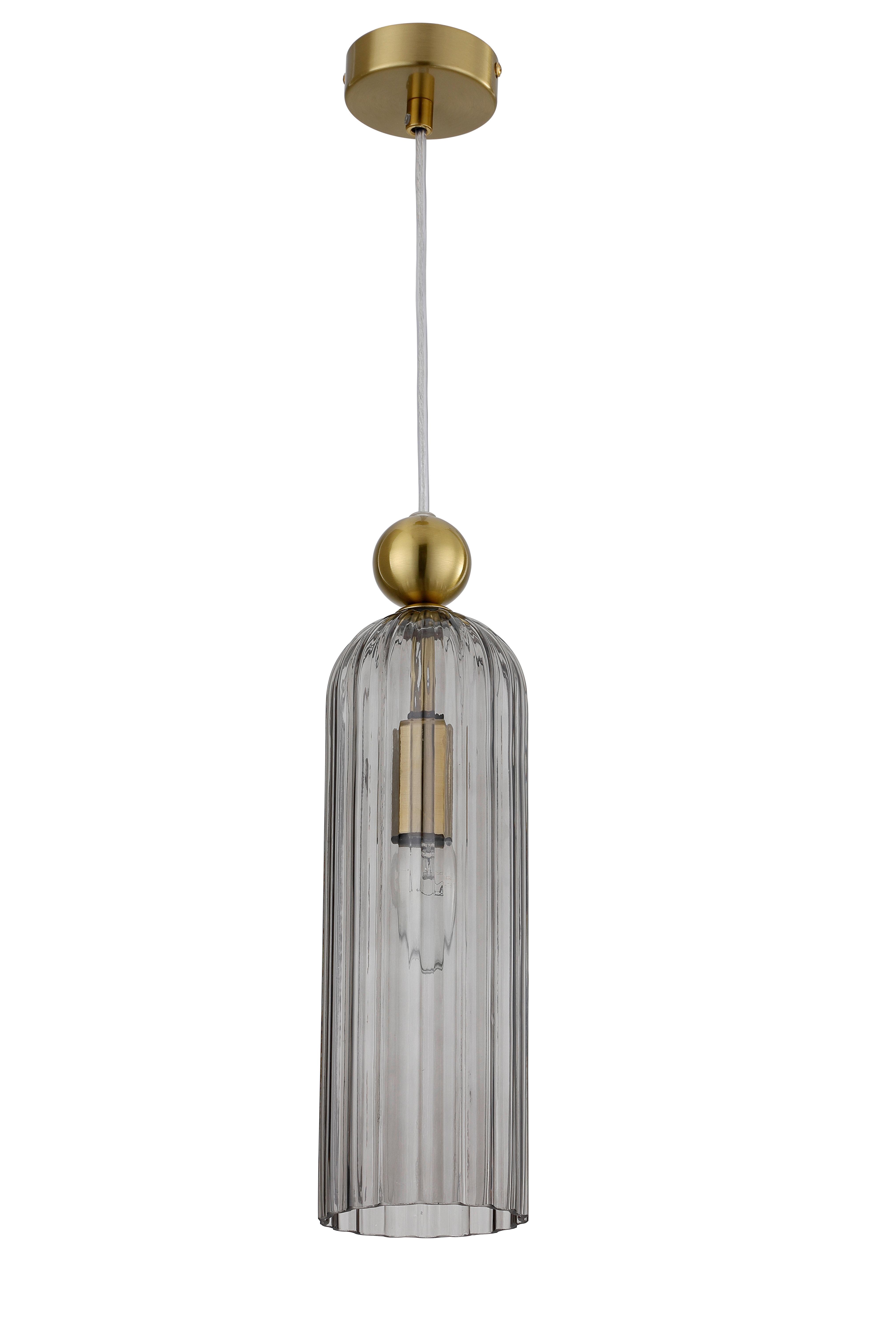 Hängeleuchte Lp-939/1p_piega 1 - Hellgrau, Basics, Glas (10/150cm)