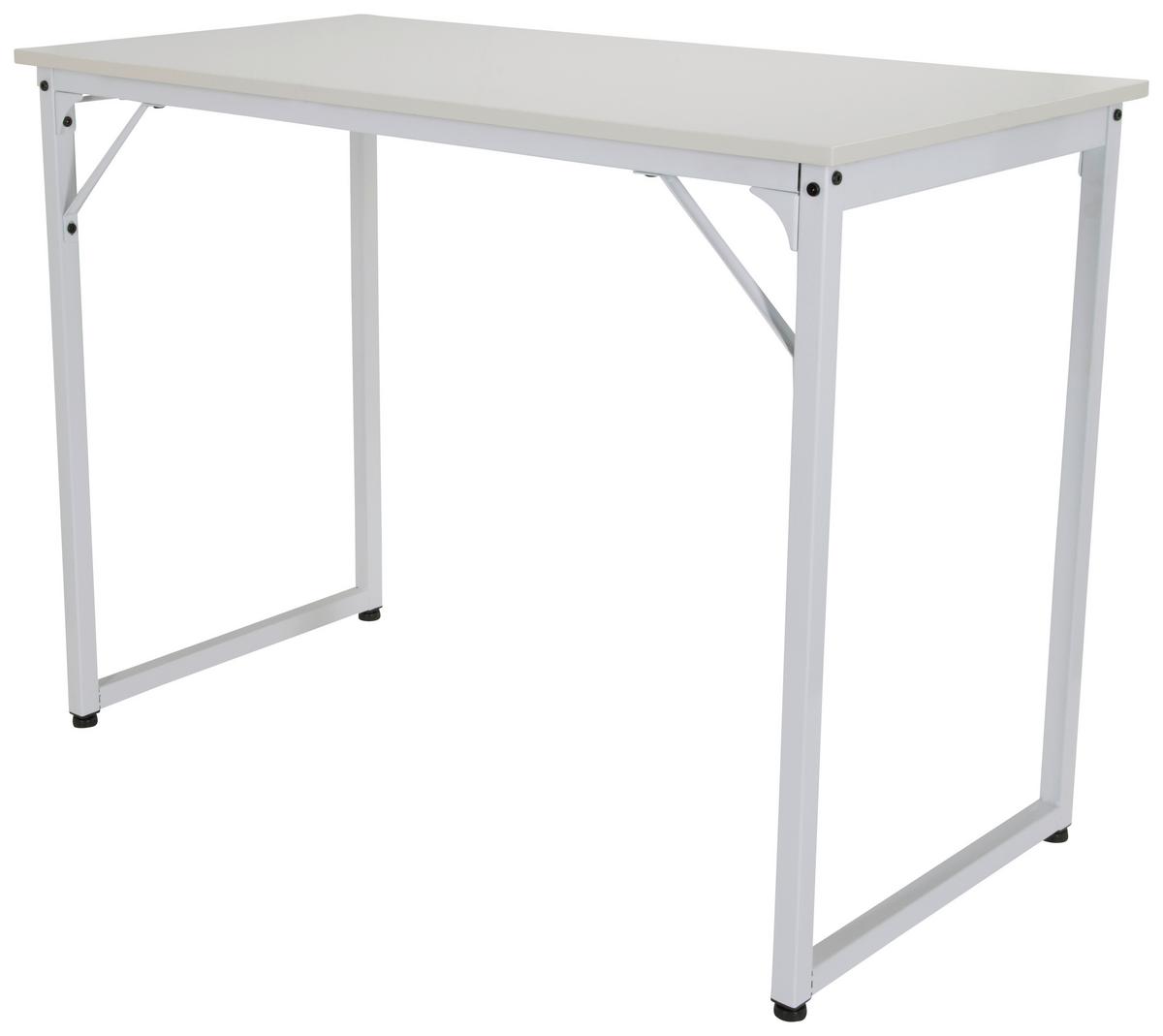 Pisalna Miza Workspace I, Bela - bela, Basics, kovina/leseni material (120/50/74cm) - MID.YOU
