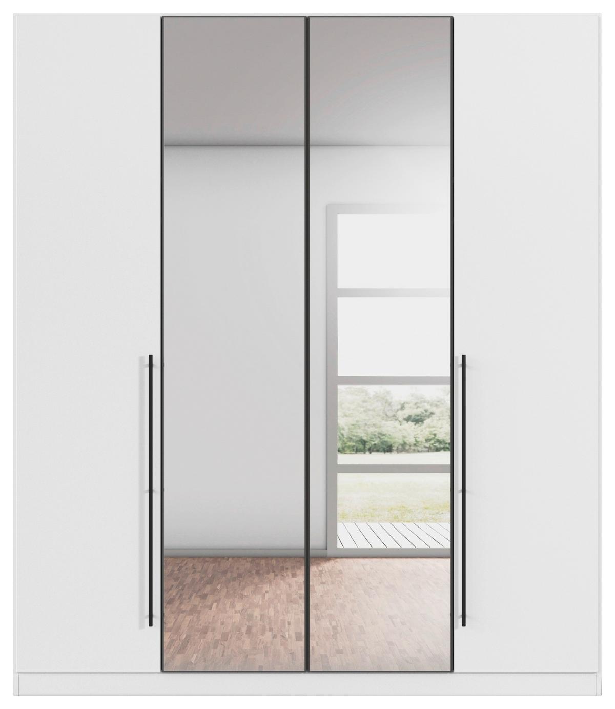 Kleiderschrank Safari Grau/Weiß - Weiß/Grau, KONVENTIONELL, Holzwerkstoff/Metall (181/229/54cm) - Based