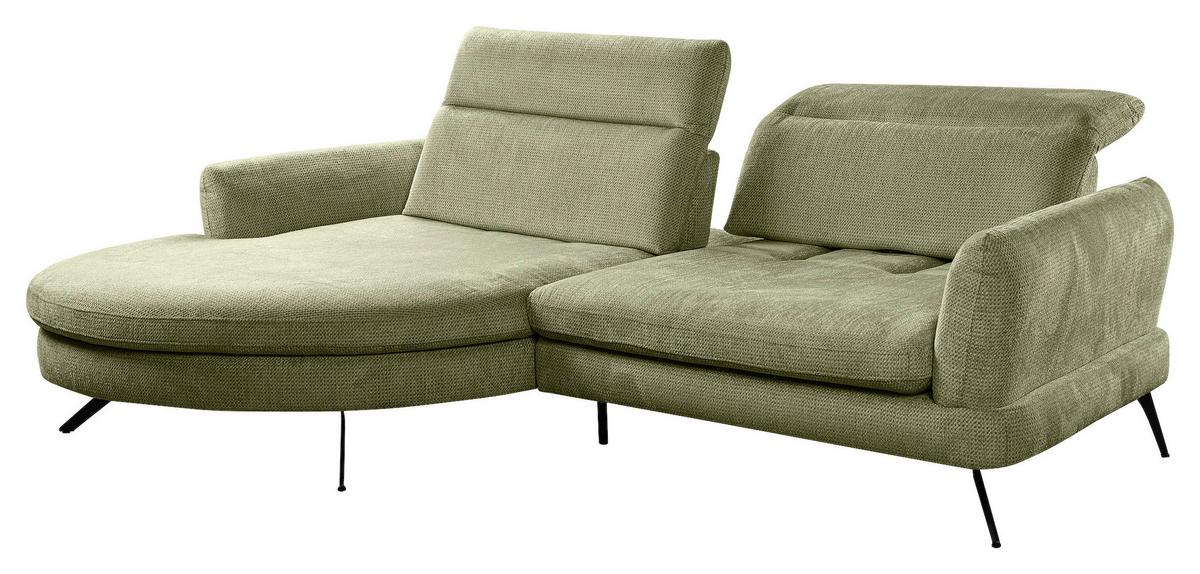 Kutna Garnitura Jasper - crna, Moderno, drvni materijal/tekstil (177-198/85-104/277cm) - Premium Living