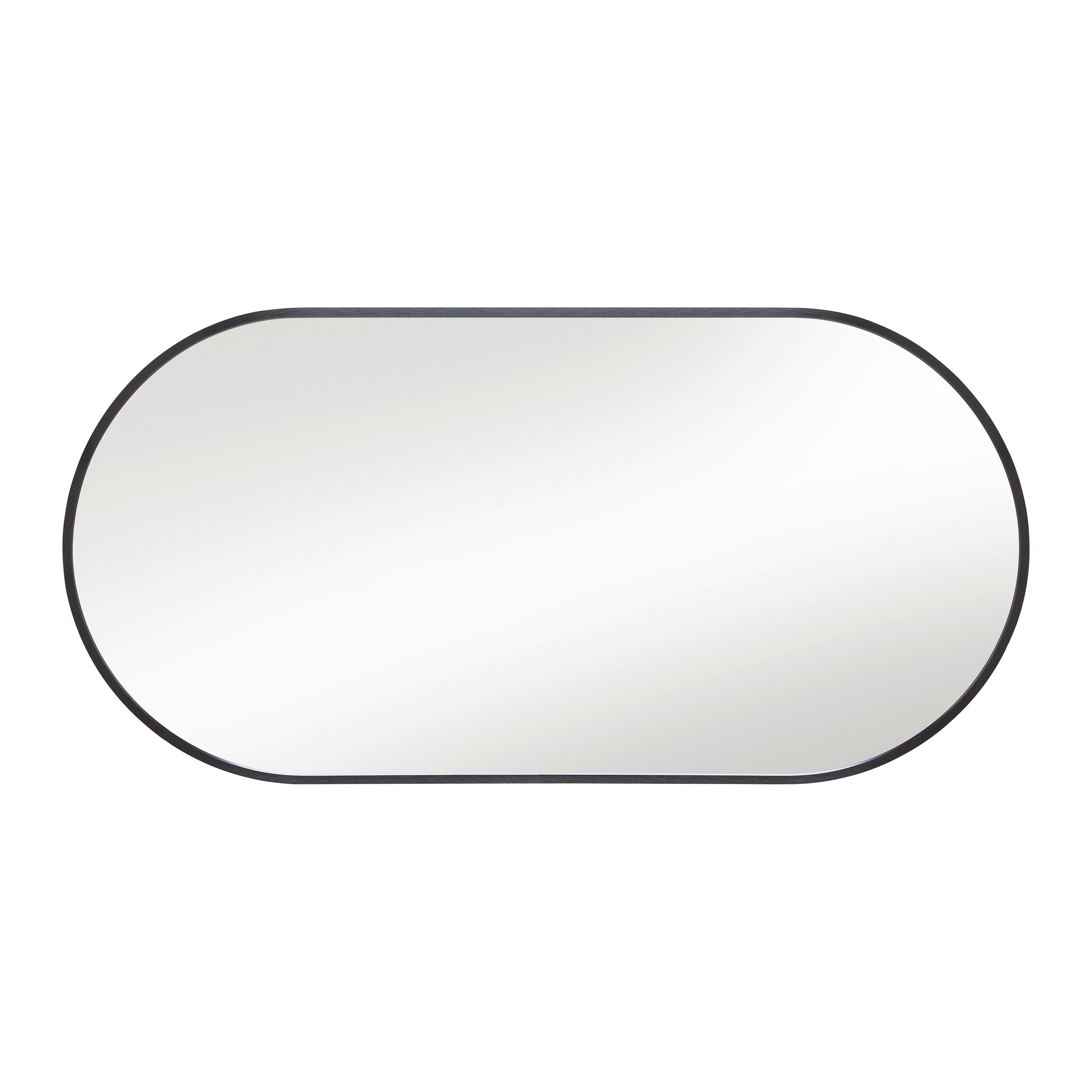 VÄGGSPEGEL BRITT -SB- - svart, Modern, metall/glas (40/80cm) - Mömax
