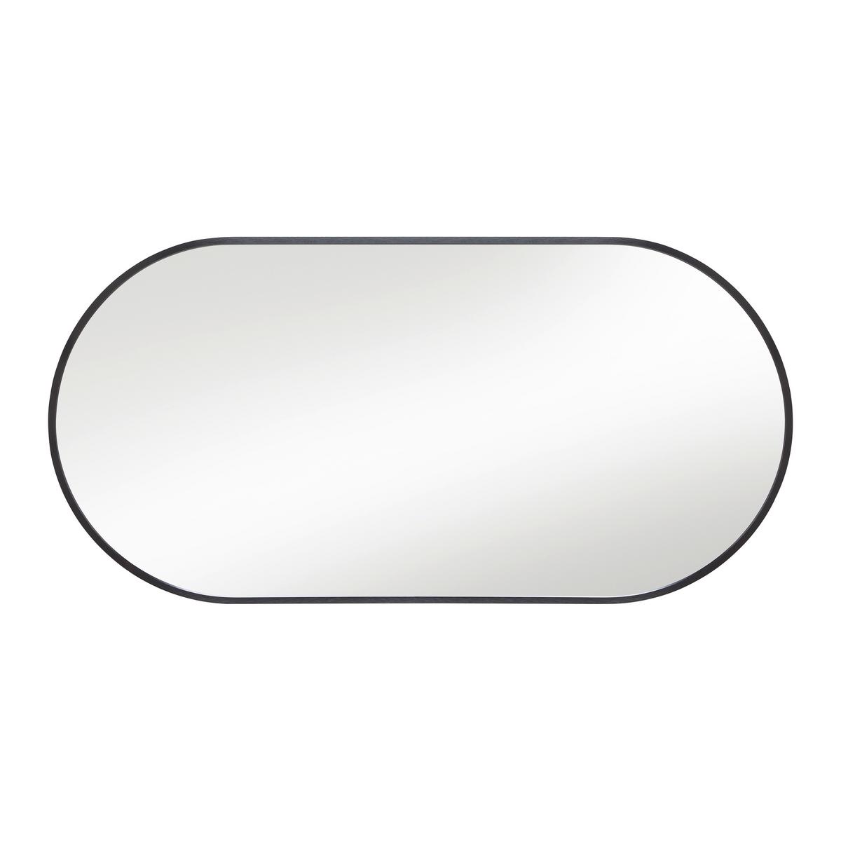 Wandspiegel Britt Schwarz - Schwarz, MODERN, Glas/Metall (40/80cm) - Mömax