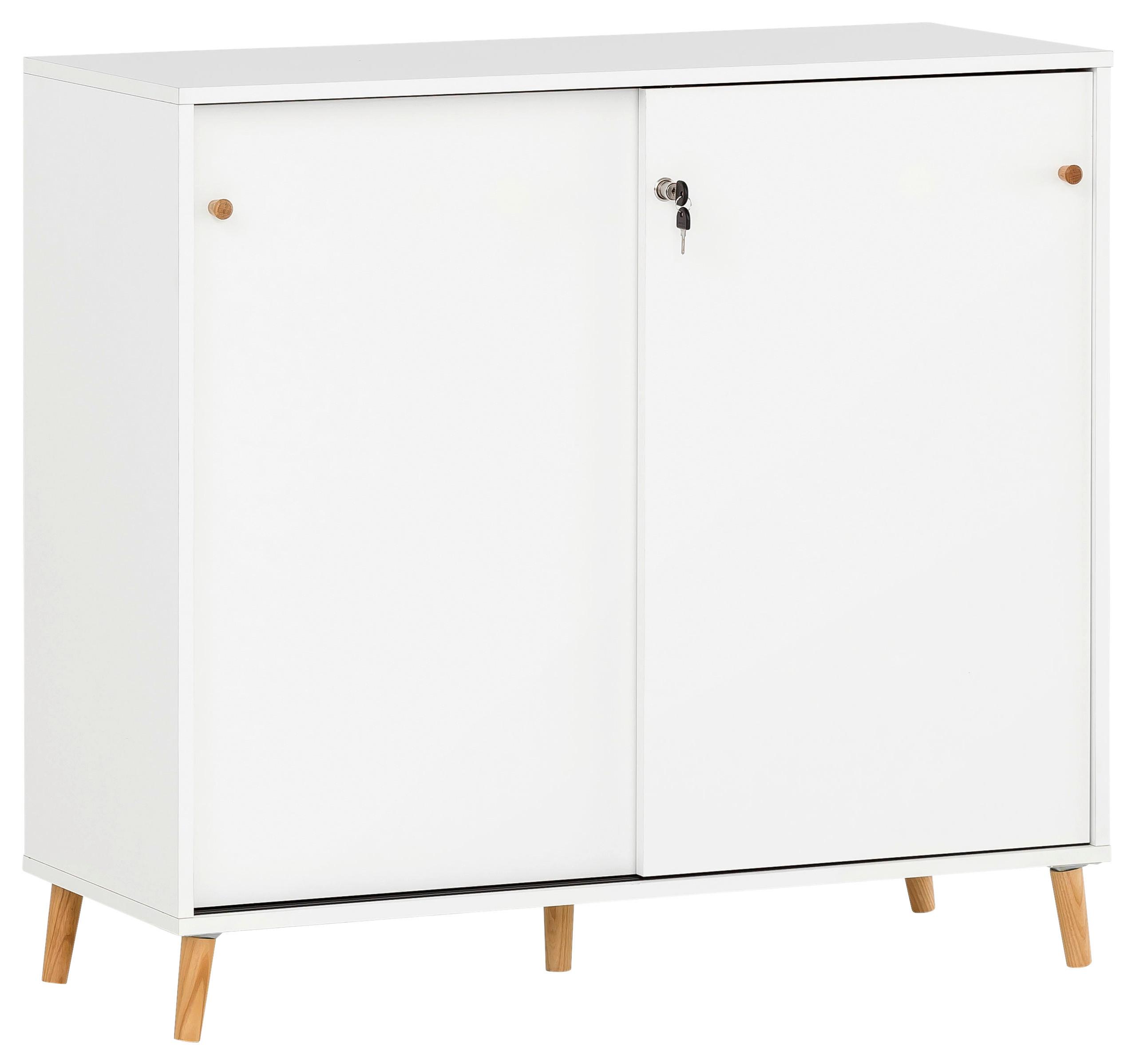 Aktenschrank 500 Weiß ca. 100,1x92,6x41cm - Weiß, MODERN, Holzwerkstoff (100,1/92,6/41cm) - MID.YOU