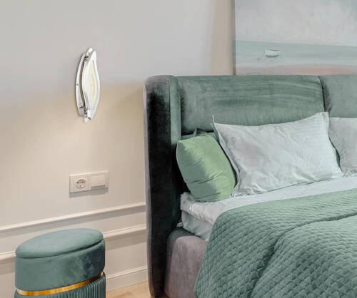 LED-Wandleuchte Trois Chromfarben max. 6,5 Watt - Chromfarben, Design, Kunststoff/Metall (31,5/11,5cm) - Globo