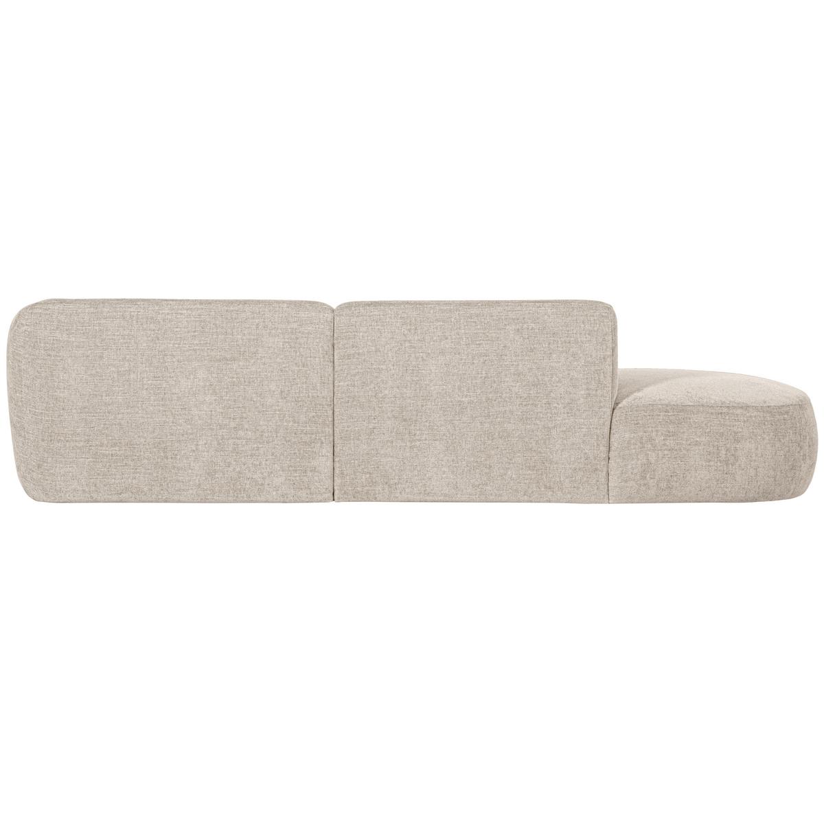 Ecksofa Polly Sandfarben - Sandfarben/Schwarz, Design, Kunststoff/Textil (275/150cm) - Livetastic