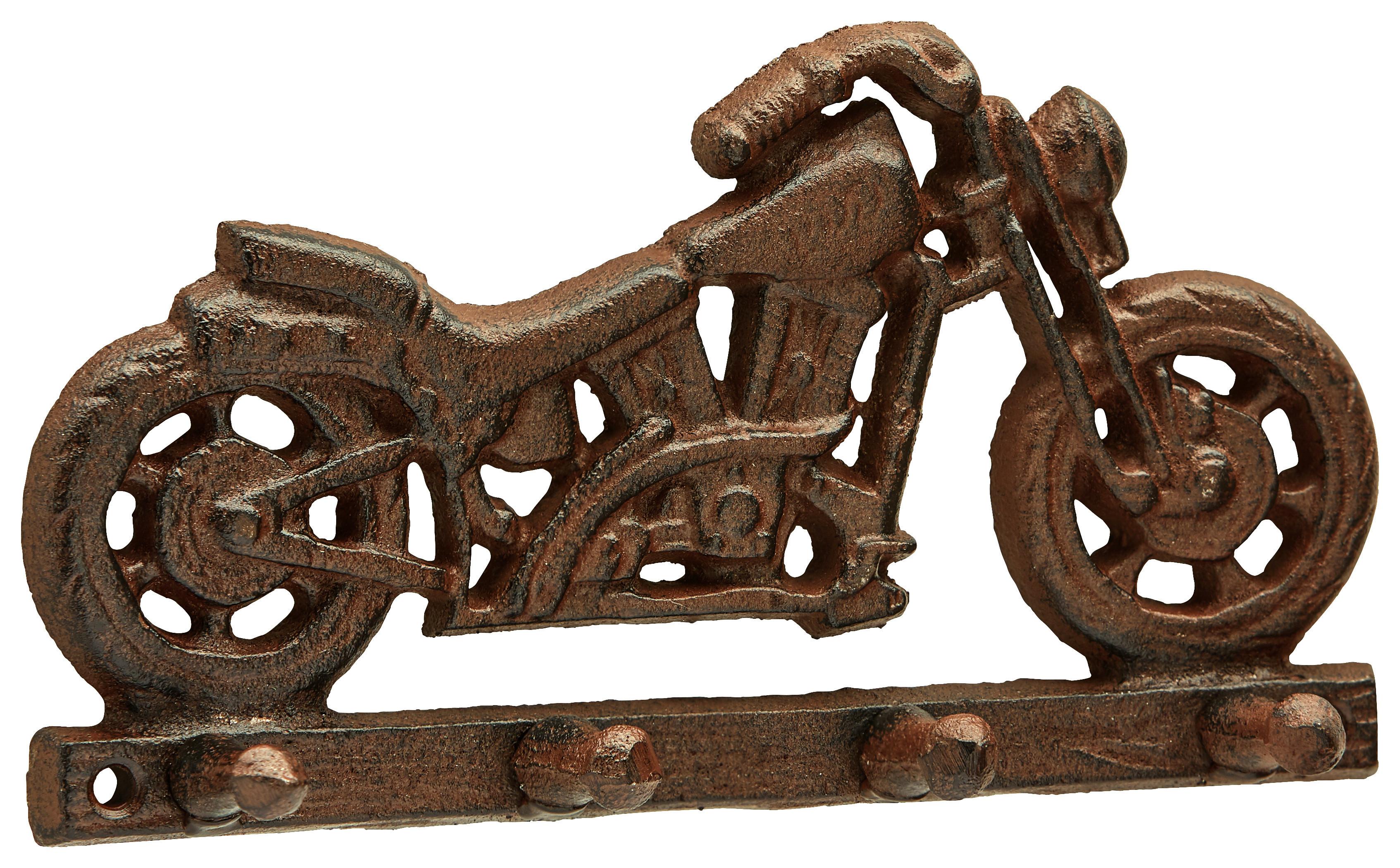 KROKLIST MOTORBIKE -SB- - brun, Romantik / Lanthus, metall (20/11/4cm) - Mömax